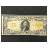 1922 $20 Gold Large Note