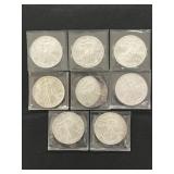 (8) Silver Eagles