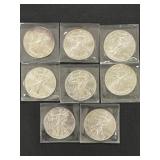(8) 2013 Silver Eagles