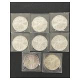 (8) Silver Eagles
