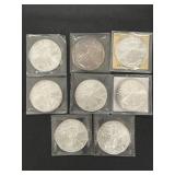 (8) Silver Eagles