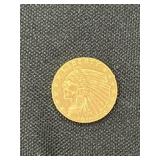 1910 $2.50 Indian Head Gold Piece