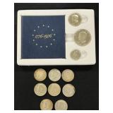 $5.75 in 40% Silver Including Proof Set