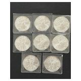 (8) Silver Eagles