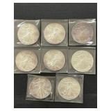 (8) 2013 Silver Eagles