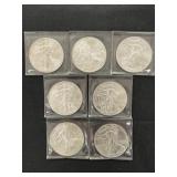 (7) 2014 Silver Eagles