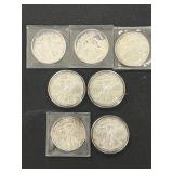 (7) Silver Eagles