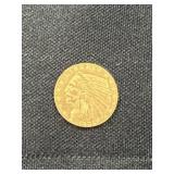 1909 $2.50 Indian Head Gold Piece