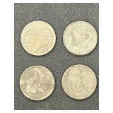 (4) Half Cents- 1804, 1807 and 1825