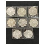 (8) Silver Eagles