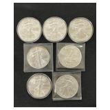 (7) 2014 Silver Eagles