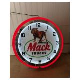 Mack Trucks Lighted Clock