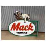 Mack Trucks Double-Sided Flange Sign