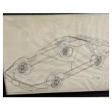 Full Size 1986 Corvette Drawing