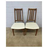 (2) Danish Style Upholstered Side Chairs