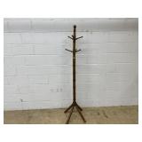 Vtg. Oak Clothes Tree