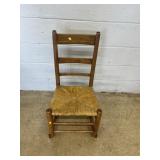 Rush Seat Vtg. Rocking Chair