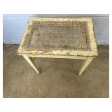 Cane Seat Piano Bench