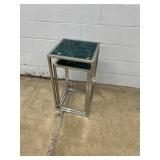 (2) Chrome Plant Stands