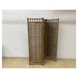 Bamboo 3 Part Folding Screen