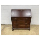 Mahogany Serpentine Gov. Winthrop Desk