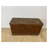 19th C. Painted Dovetailed Blanket Chest