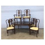 7 Pc. Cherry Queen Anne Dining Table & Chair Set