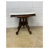 Victorian Marble Top Oval Parlor Stand