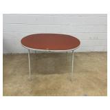 Oval Folding Card Table
