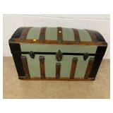Vtg. Dome Top Steamer Trunk