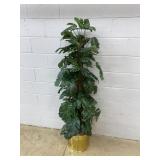 Plastic Faux Plant w/ Pot