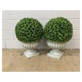 (2) Plastic Potted Plants