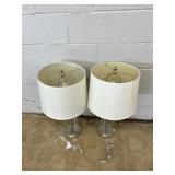 Pair of Glass Table Lamps