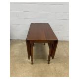 Mahogany Drop Leaf Dining Room Table