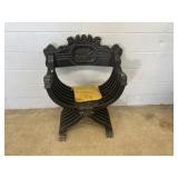 Slatted Barrel Form Arm Chair