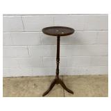 Tall Circular Wooden Plant Stand