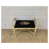 Painted Vanity Bench