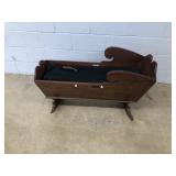 Walnut Vtg. Cheesecutter Cradle