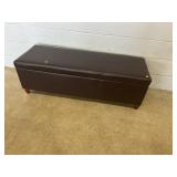 Vinyl Upholstered Storage Bench