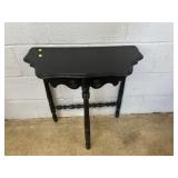 Painted Black Wall Table