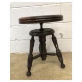 Vtg. Circular Adj. Organ Stool