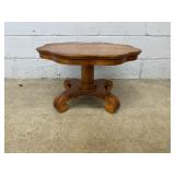 Shaped Top Vtg. Side Table