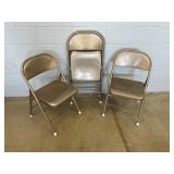 Set of 4 Metal Folding Chairs