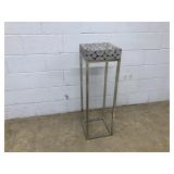 Chrome Base Plant Stand