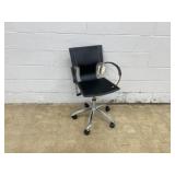 Rolling Chrome Office Chair