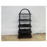 Vtg. Tapered Open Display Shelf
