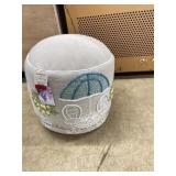 Circular Upholstered Ottoman