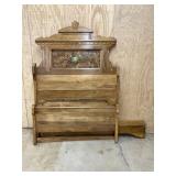 Vtg. Highback Cottage Bed