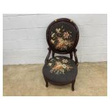 Victorian Needlepoint Ladies Chair