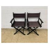 (2) Folding Directors Chairs